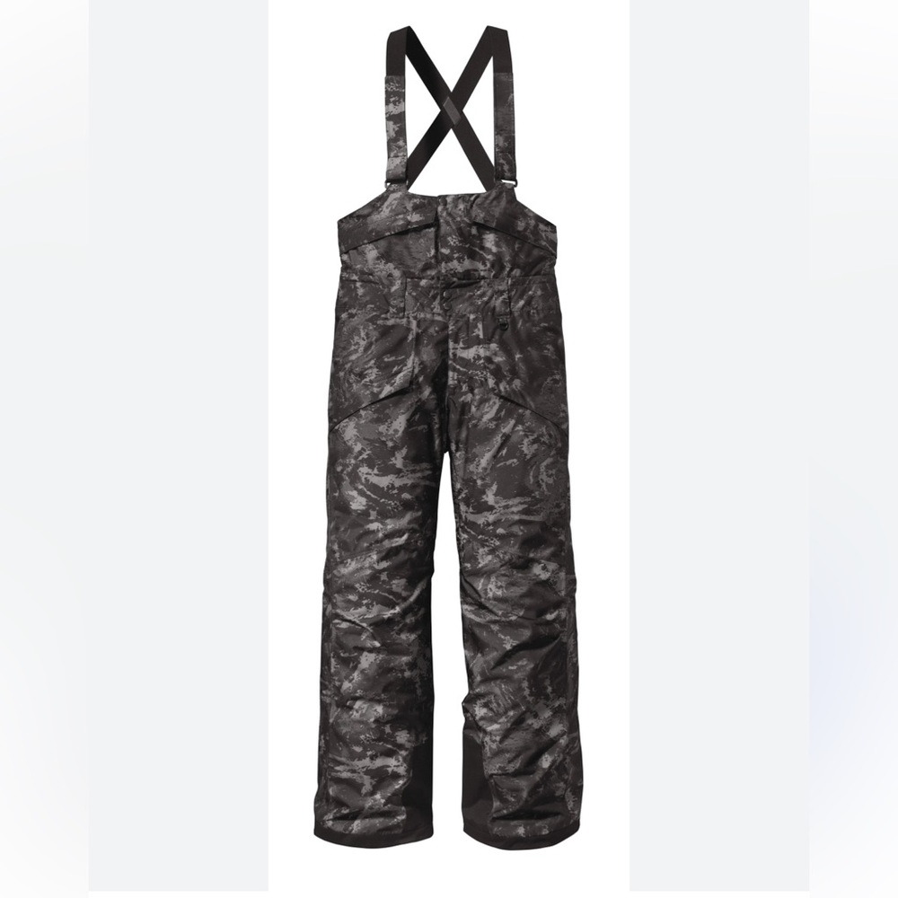 Patagonia Men's Snowshot Convertible Black Camo Snow Bibs